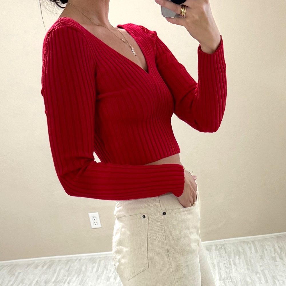 Hera Collection Ribbed Cropped Top - Picture 5 of 13